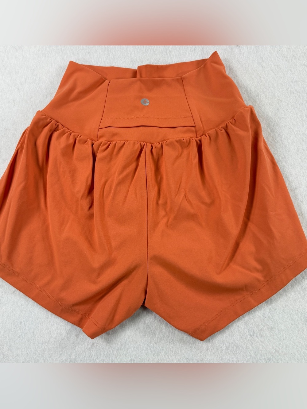 Halara SoftlyZero Airy Super High Waisted 2-in-1 Shorts XS Orange 3” Lounge - Picture 4 of 10